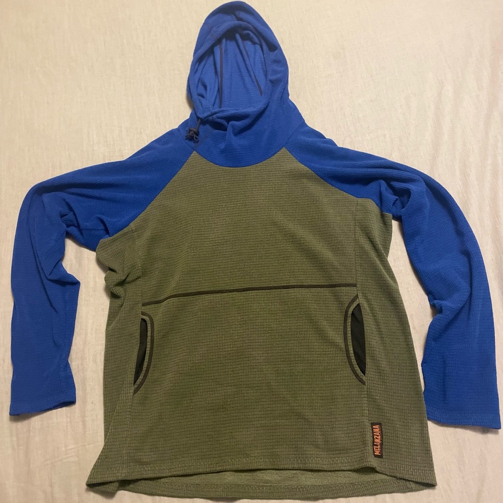 Melanzana micro grid hoodie
